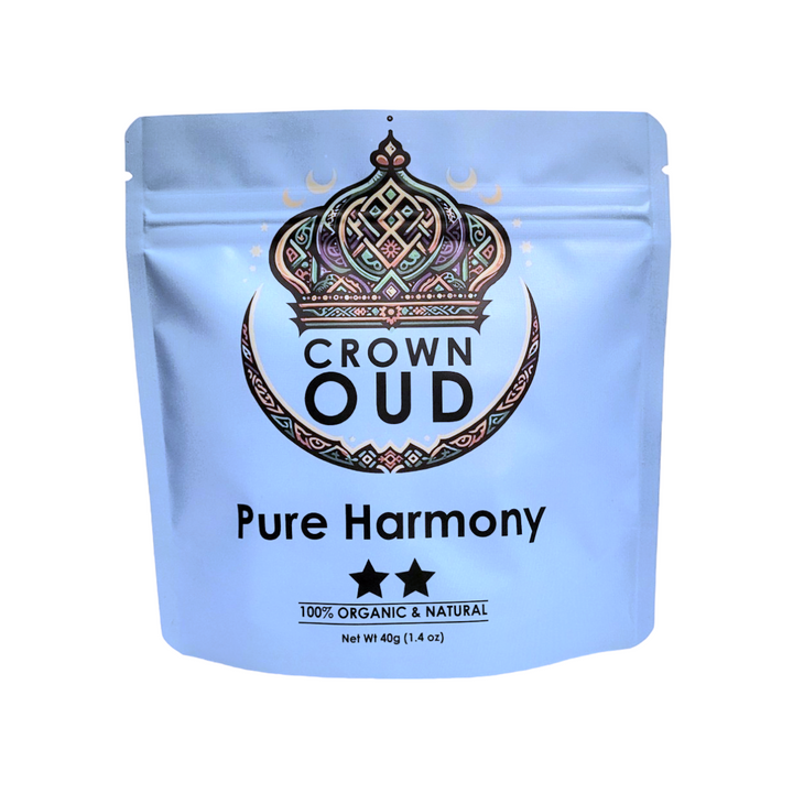 Pure Harmony, Low Resin Oud, Light Scent - 40g Agarwood Bakhoor